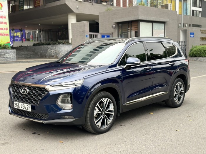 Huyndai Santafe 2.2 Premium 2019 xanh.